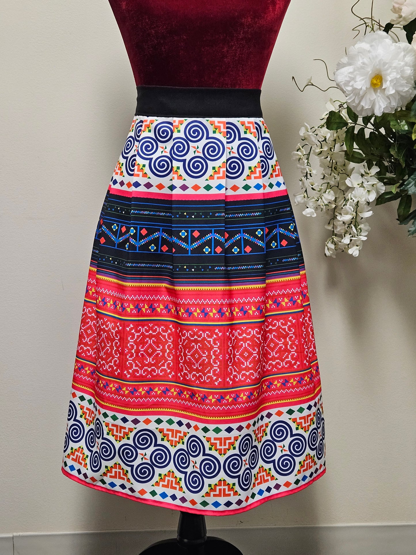 Hmong pleated skirt -Free Shipping