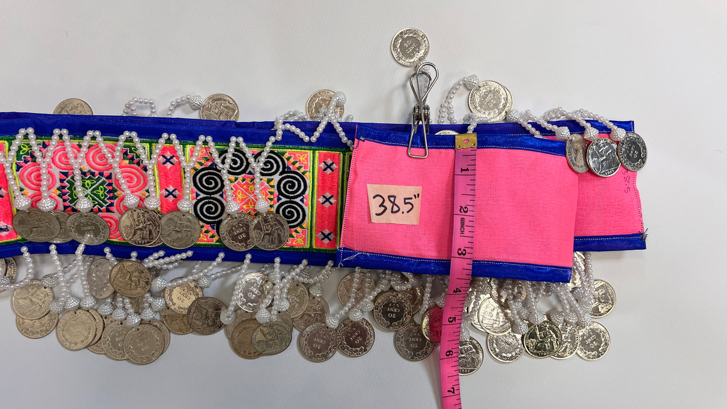 Hmong coin belt 38.5-inch