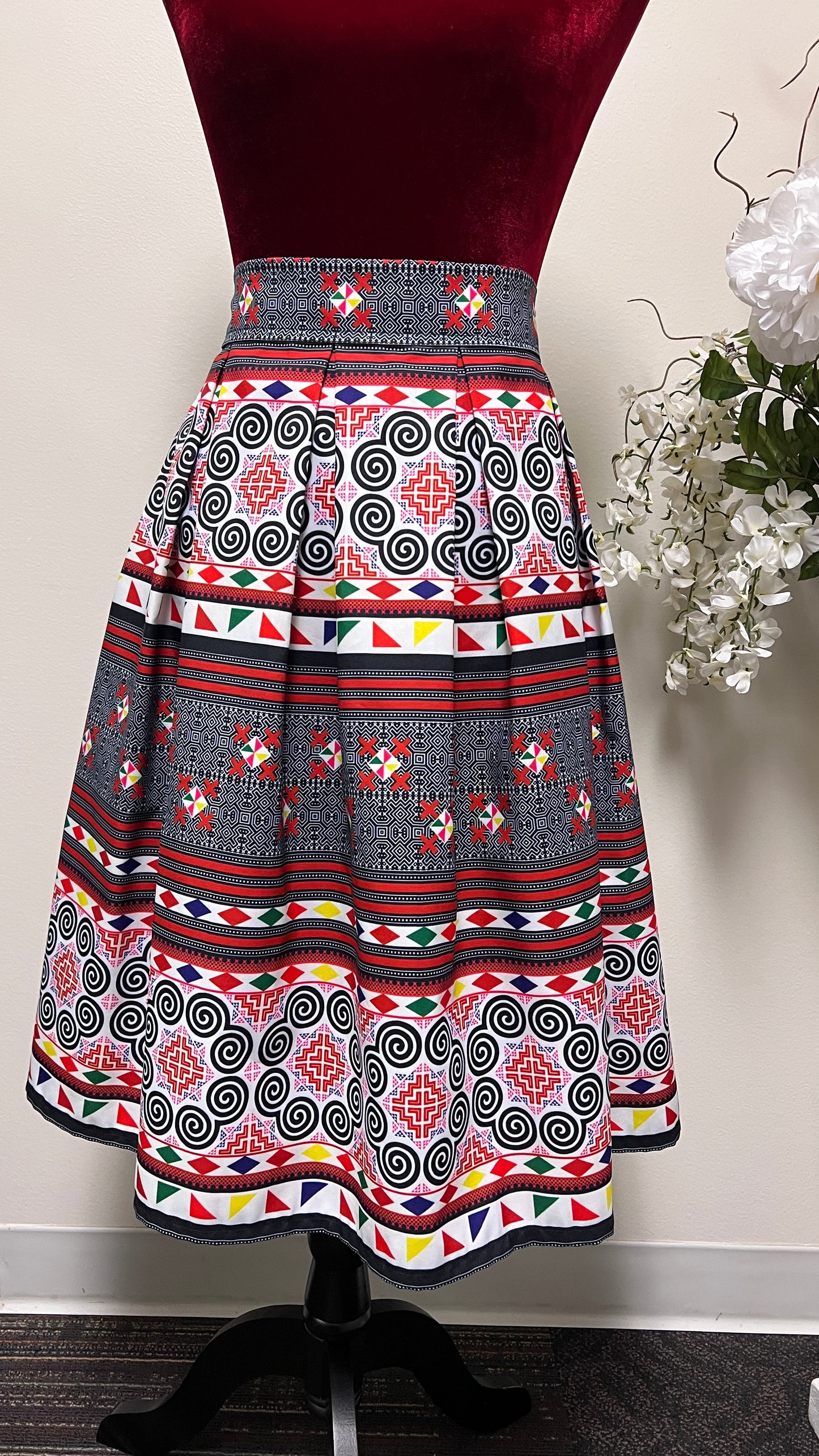 Hmong pleated skirt -Free Shipping