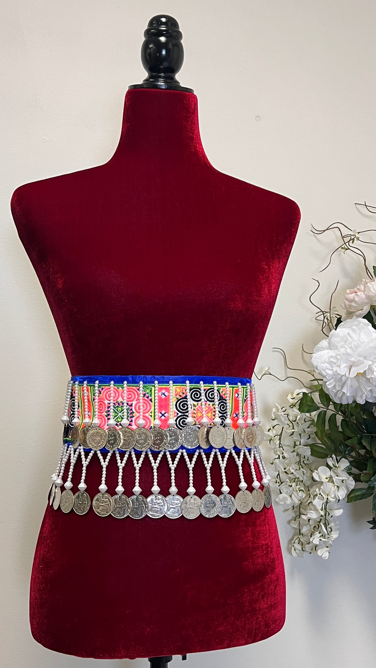 Hmong coin belt 38.5-inch