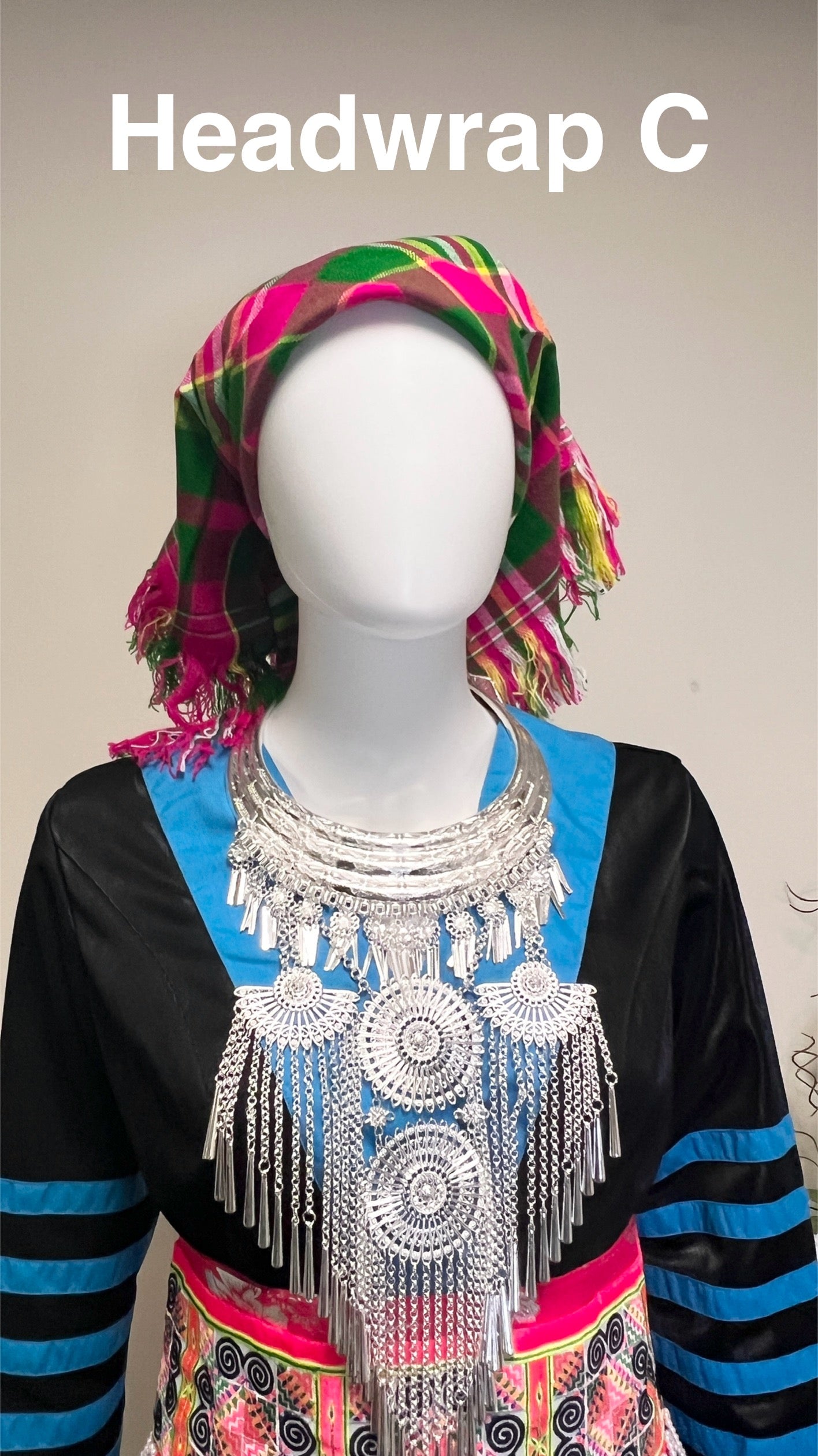 Hmong Vietnam Headwrap Scarf