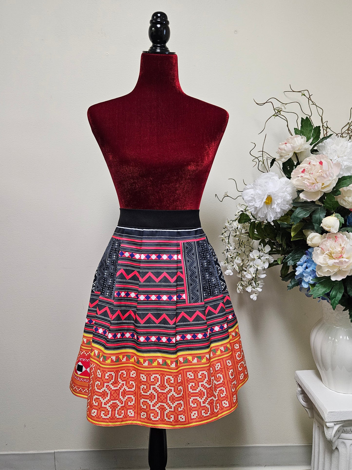 Hmong pleated skirt -Free Shipping