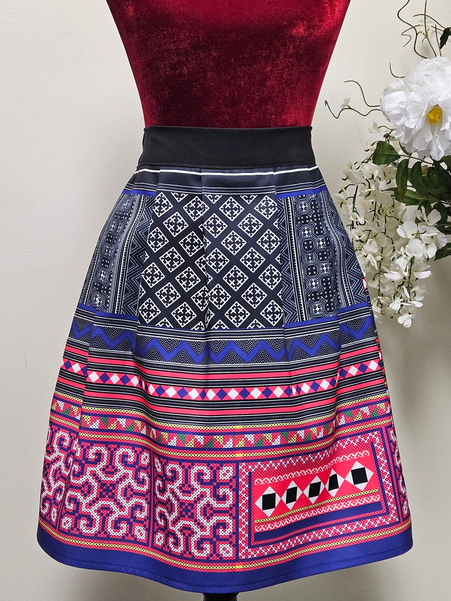 Hmong pleated skirt -Free Shipping