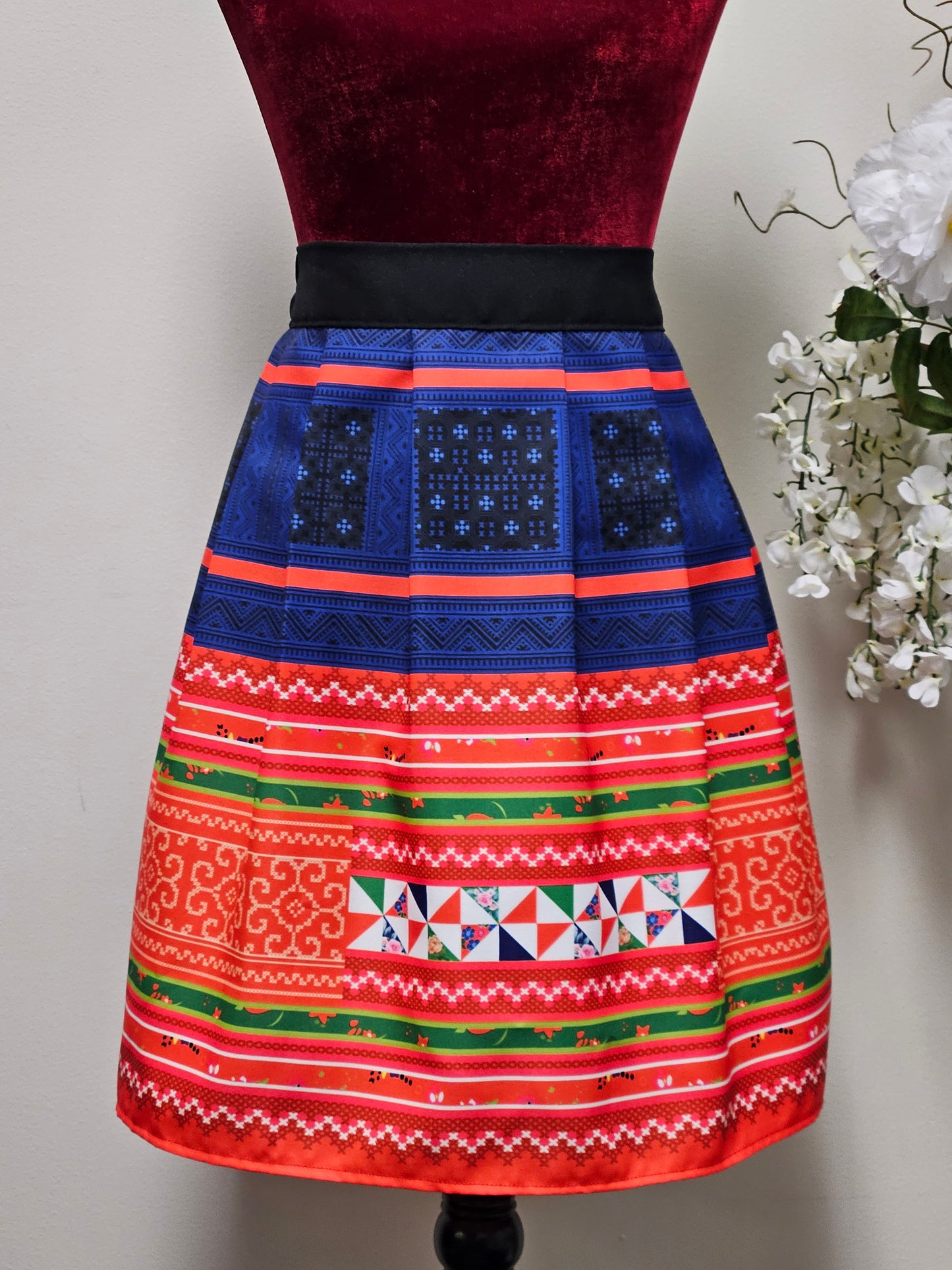 Hmong pleated skirt -Free Shipping
