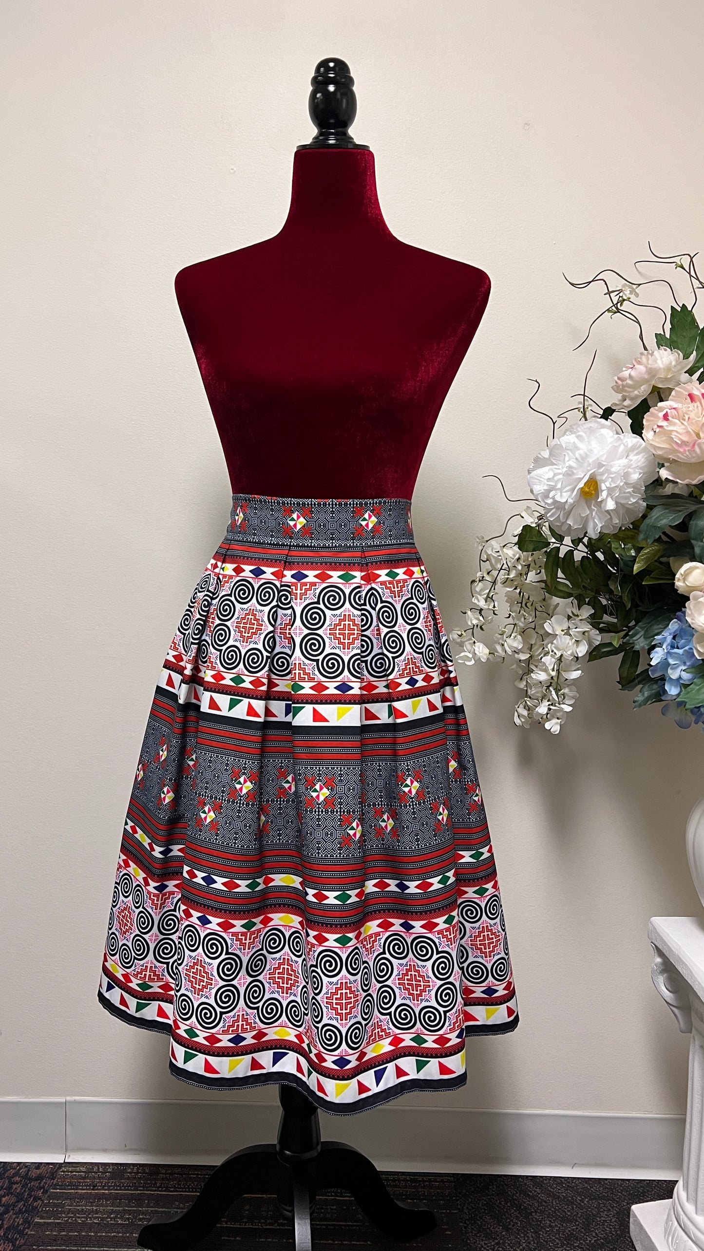 Hmong pleated skirt -Free Shipping