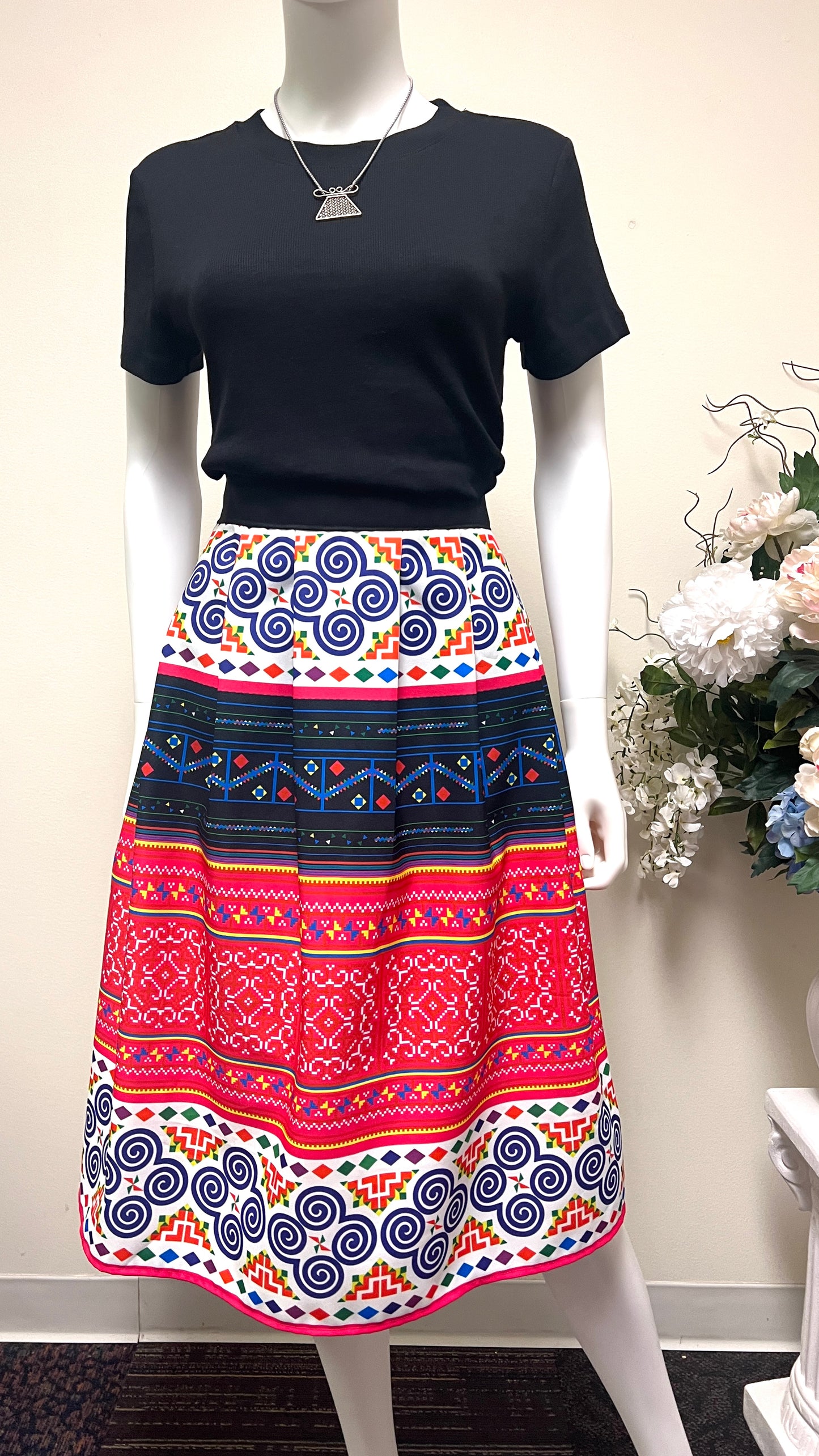 Hmong pleated skirt (M)