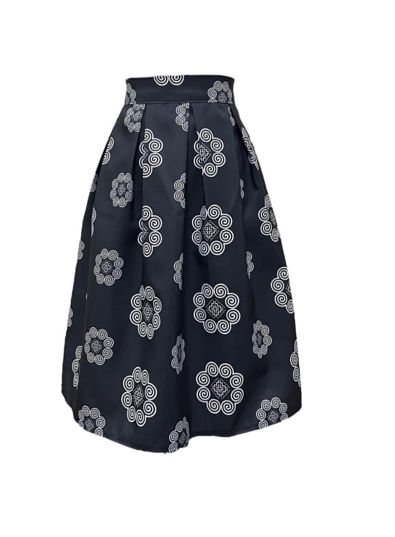 Hmong-inspired skirt (waist 40-42 in) - Free shipping