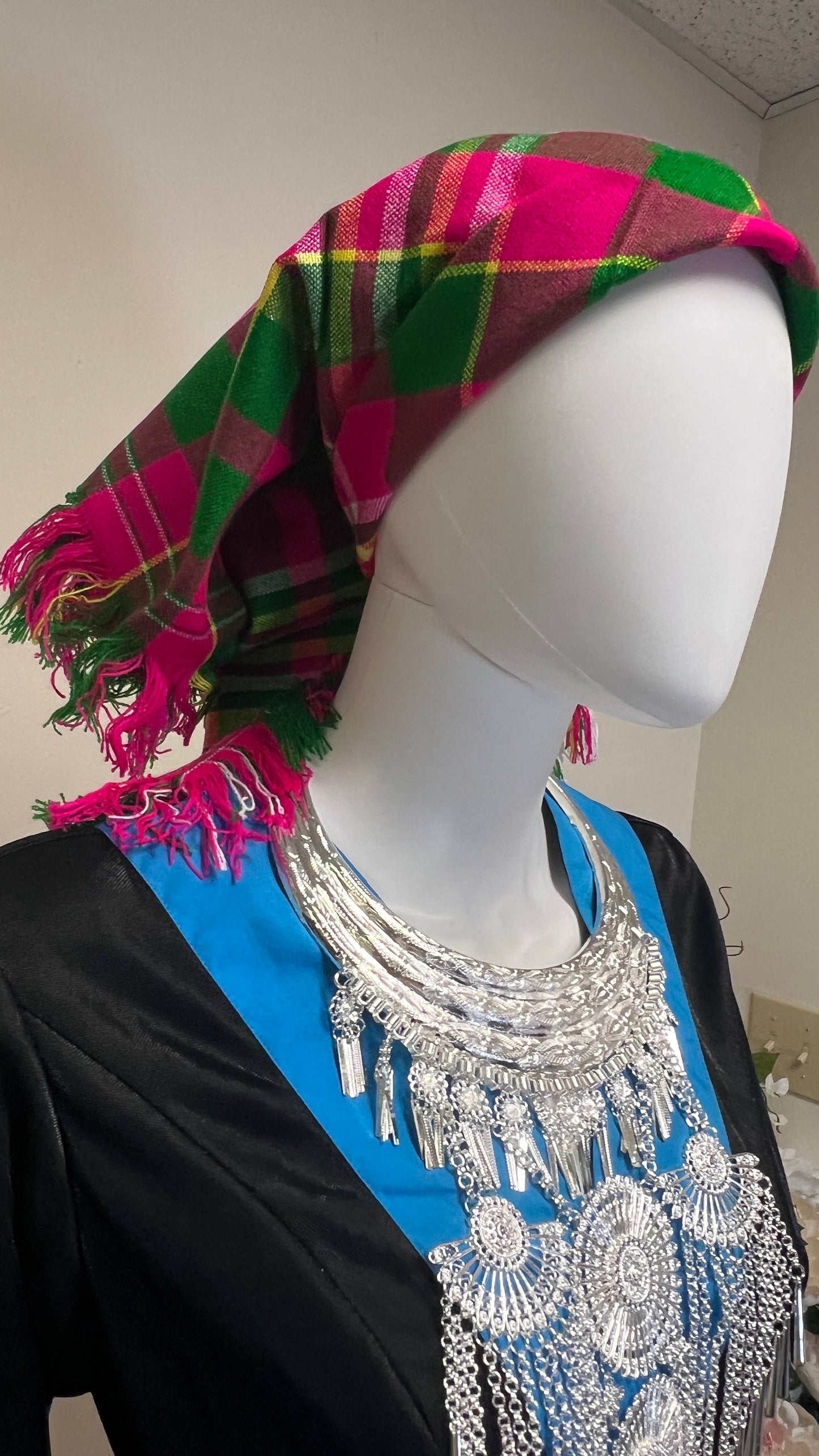 Hmong Vietnam Headwrap Scarf