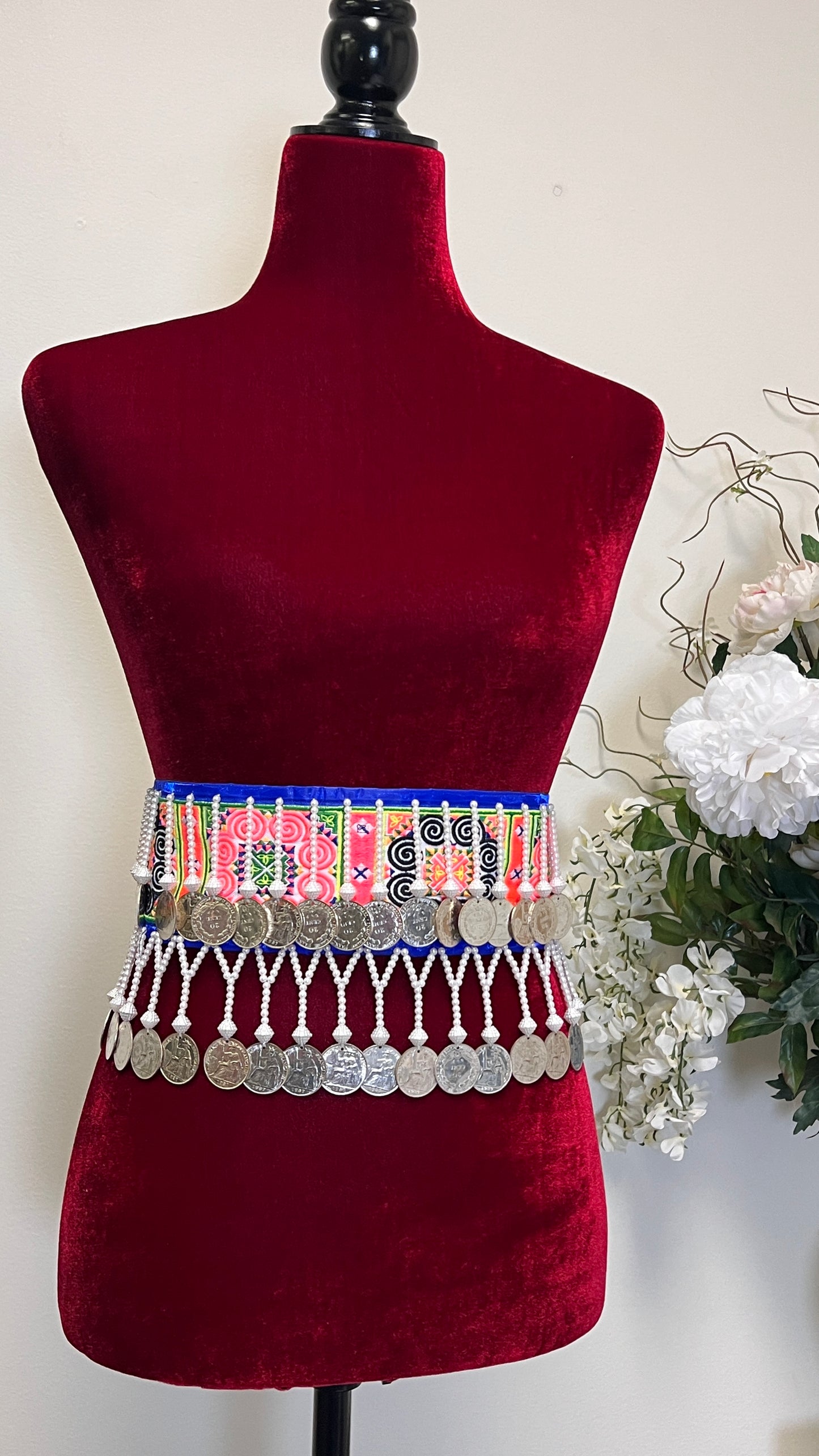 Hmong coin belt 38.5-inch