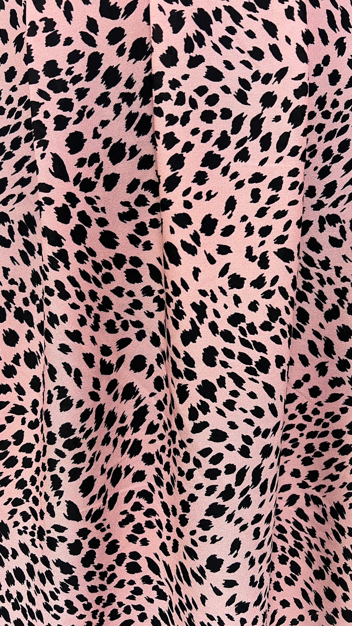 Soft pink leopard print chiffon skirt -Free Shipping