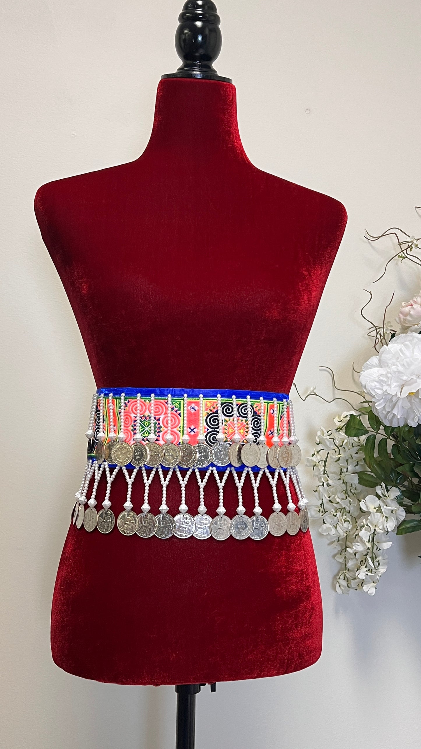 Hmong coin belt 38.5-inch