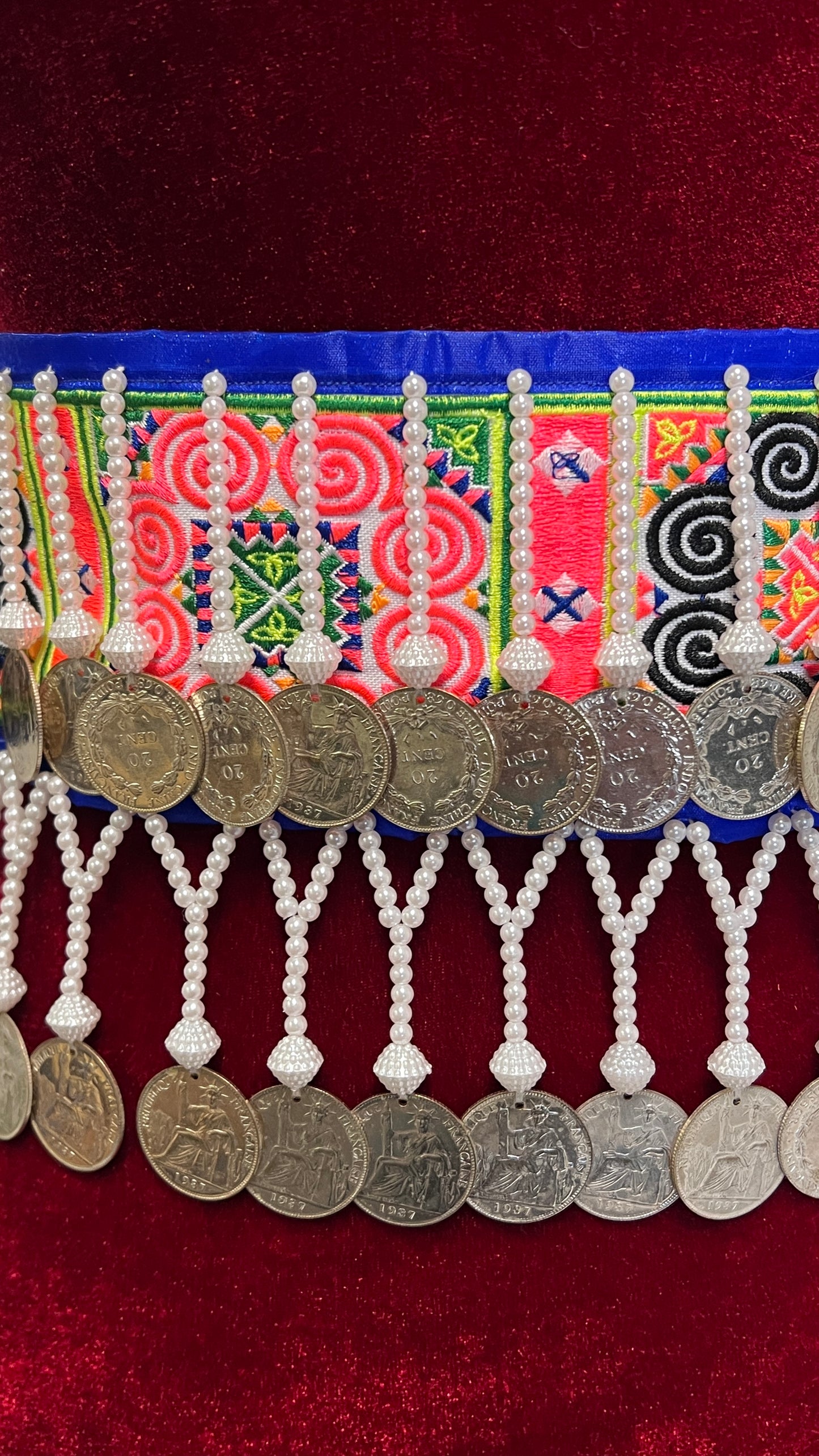 Hmong coin belt 38.5-inch