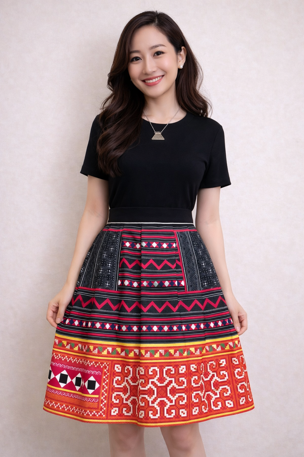Hmong pleated skirt (M)