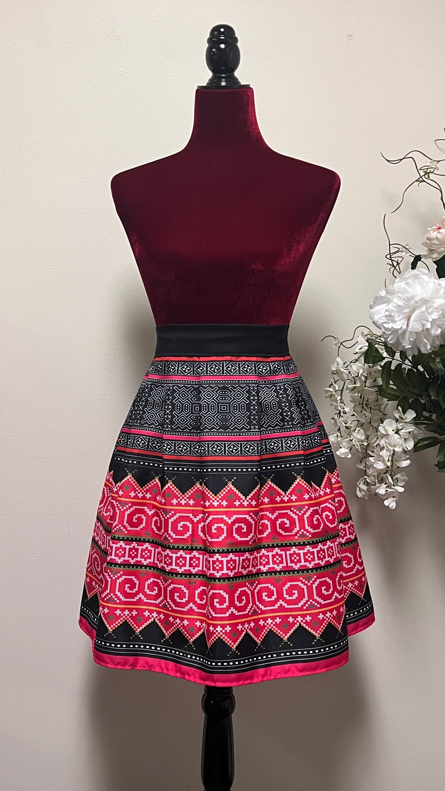 Hmong pleated skirt -Free Shipping